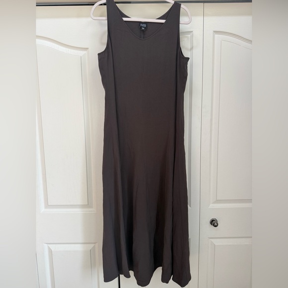 Eileen Fisher Dresses & Skirts - EILEEN FISHER | Sleeveless Silk Brown Maxi Dress